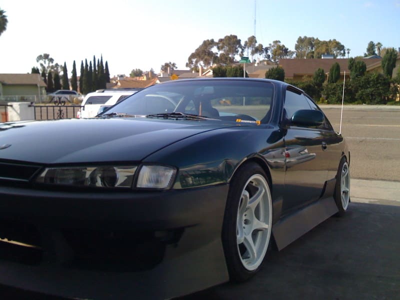 1997 Nissan S14 with 17x10.5 5Zigen FN01R-C wheels