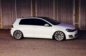 2015 Volkswagen Golf GTI with 19x8 AUDI HYBRID TURBINE wheels