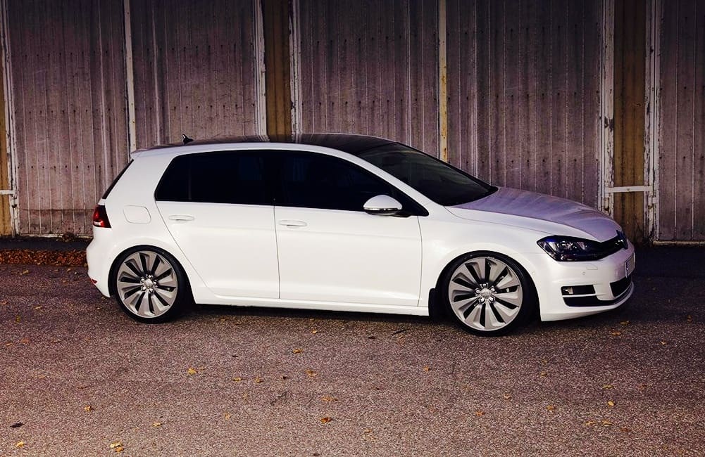2015 Volkswagen Golf GTI with 19x8 AUDI HYBRID TURBINE wheels