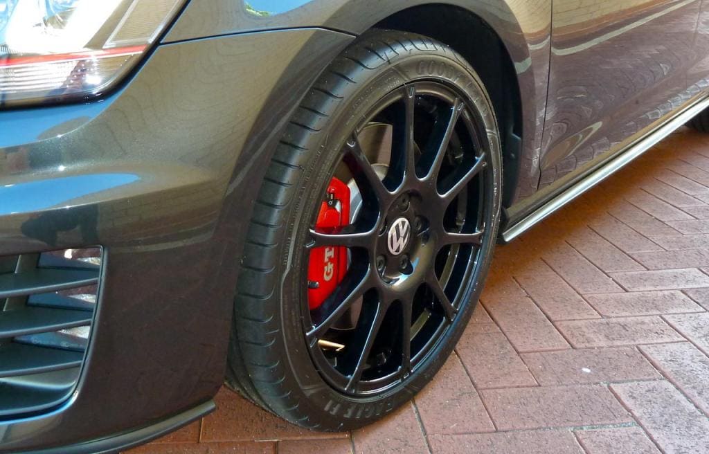 2015 Volkswagen Golf GTI with 18x7.5 VW MOTORSPORT wheels