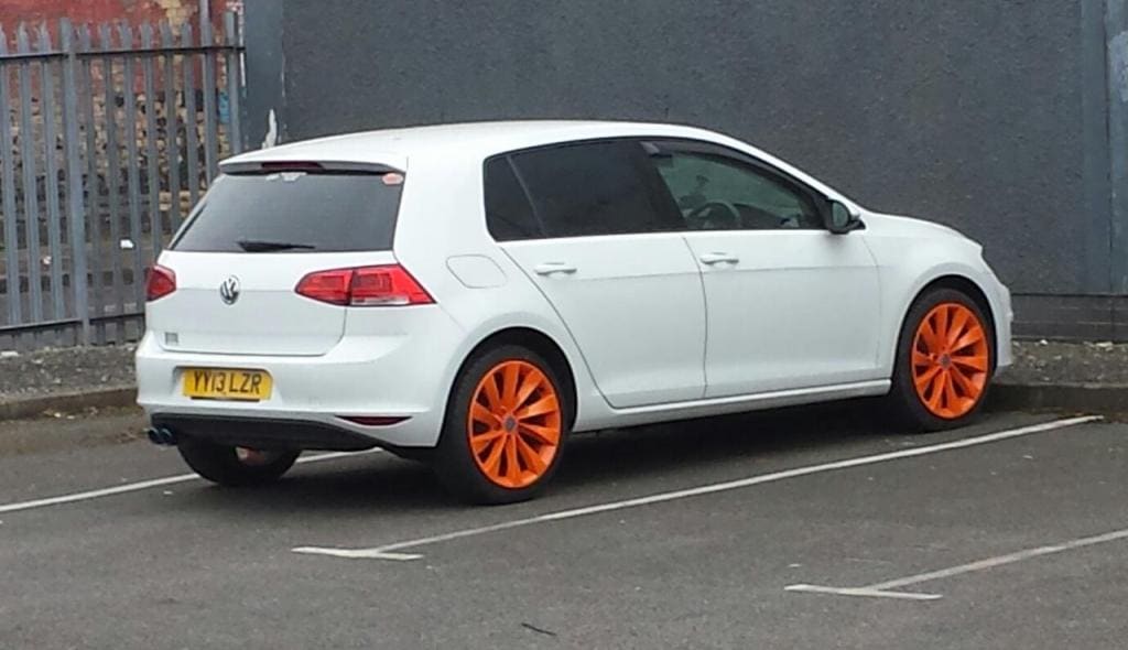 2015 Volkswagen Golf GTI with 18x8 VW INTERLAGOS wheels