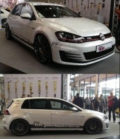 2015 Volkswagen Golf GTI with 19x8.5 OZ SUPERTURISMO LM wheels