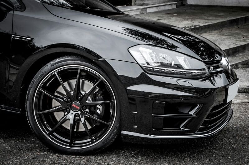 2015 Volkswagen Golf GTI with 19x8 VOLK RACING G25 wheels