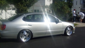 2004 Lexus GS 300 with 19x9 work euroline wheels