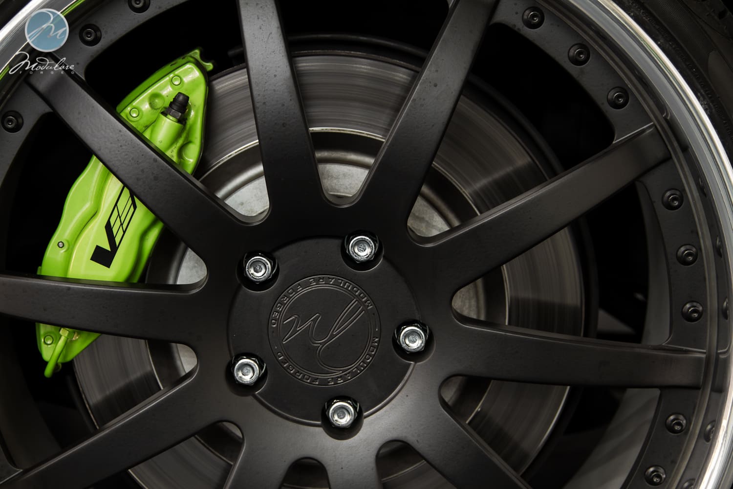 2012 Cadillac CTS-V with 21x9 Modulare M15 wheels