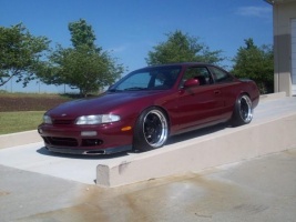 1995 Nissan S14 with 18x9 Work Meister wheels