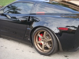 2012 Chevrolet Corvette with 18x9.5 Volk TE37 wheels