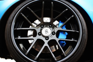 2012 Chevrolet Corvette with 20x10 CF Strasse SM7 wheels