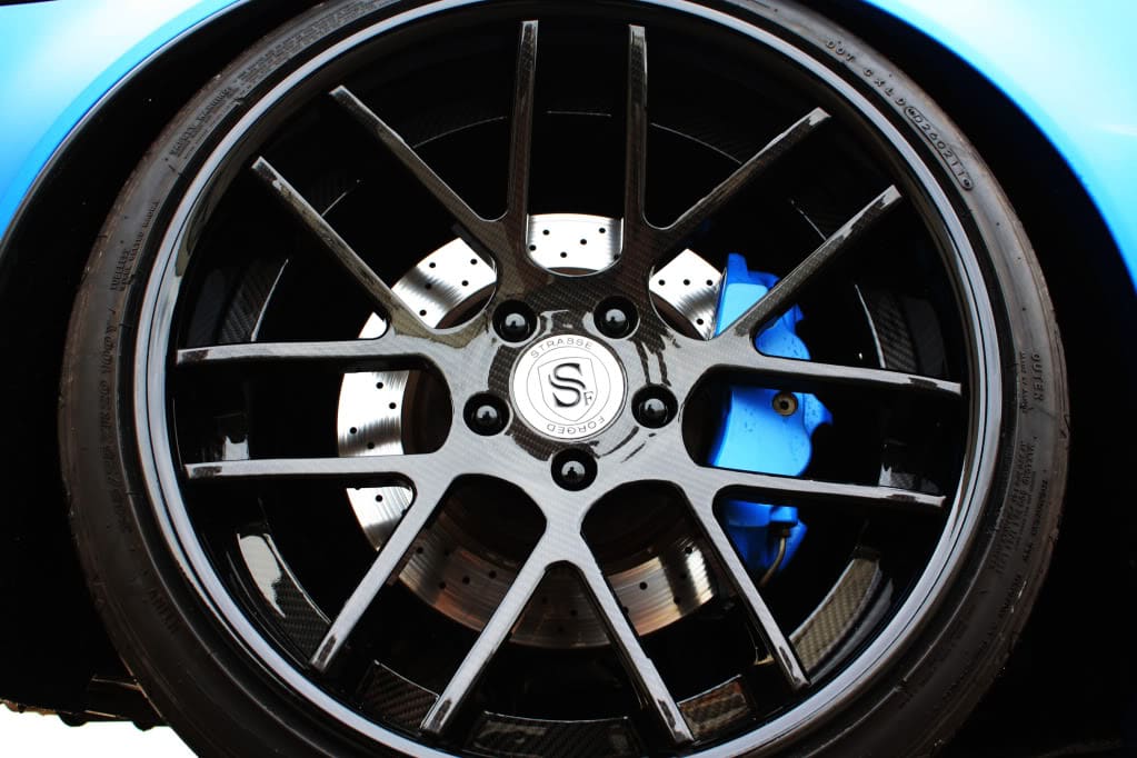 2012 Chevrolet Corvette with 20x10 CF Strasse SM7 wheels