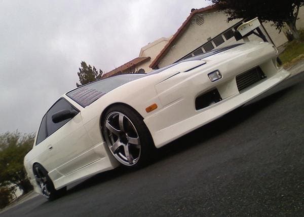 1993 Nissan S13 with 18x9.5 JIC J-Force 05 wheels