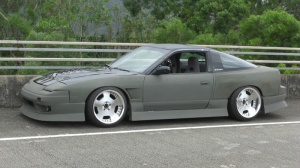 1989 Nissan S13 with 18x11 Rays Engineering Victrix wheels