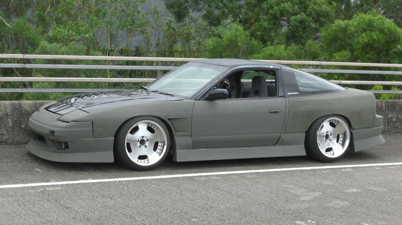 1989 Nissan S13 with 18x11 Rays Engineering Victrix wheels