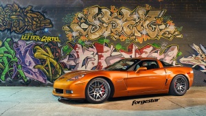 2012 Chevrolet Corvette with 18x10 Forgestar F14 wheels