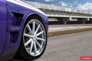 2011 Dodge Challenger with 22x9 Vossen CV1 wheels