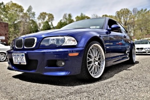 2006 BMW M3 with 19x9.5 Work VSXX wheels