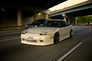 1989 Nissan S13 with 17x9 5zigen FNO1RC wheels