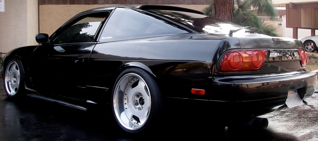 1990 Nissan S13 with 17x8 SSR Adrenaline Dish wheels