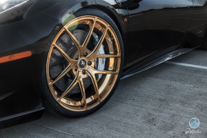 2015 Ferrari 458 Italia with 21x9 Modulare B18 Evo wheels