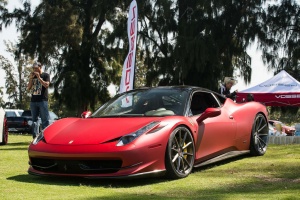 2015 Ferrari 458 Italia with 21x9 Vossen VPS-310 wheels