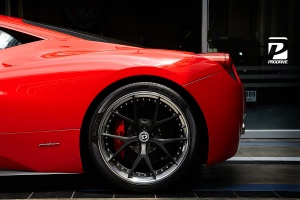 2015 Ferrari 458 Italia with 20x9 HRE S101 wheels