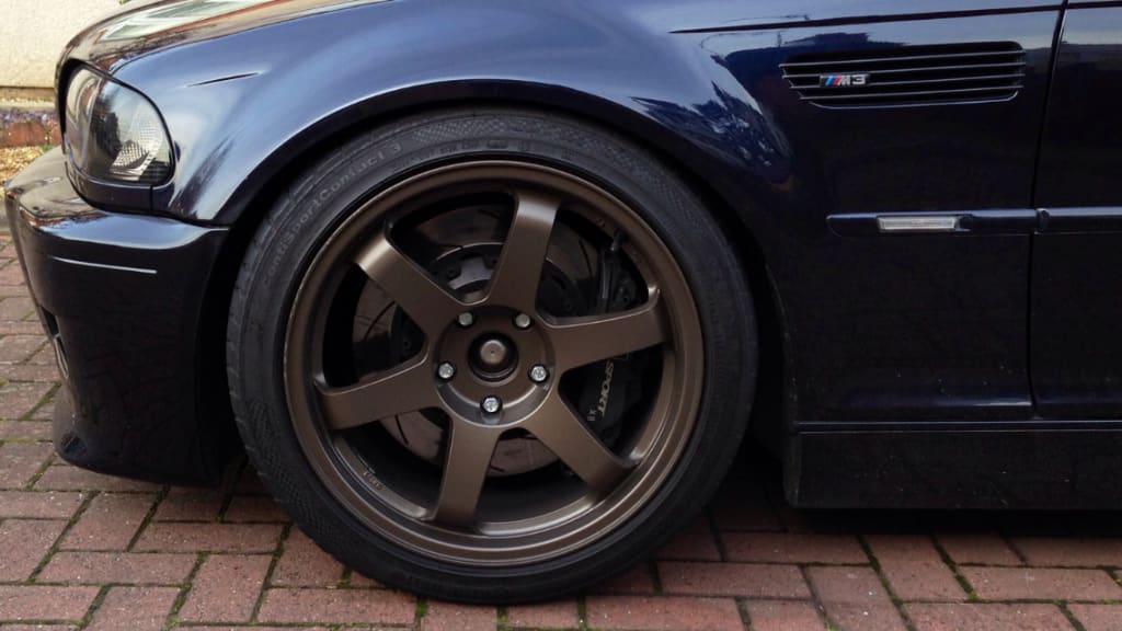 2006 BMW M3 with 18x8.5 wheels