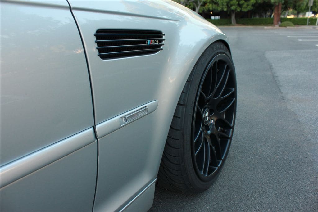 2003 BMW M3 with 19x9.5 wheels