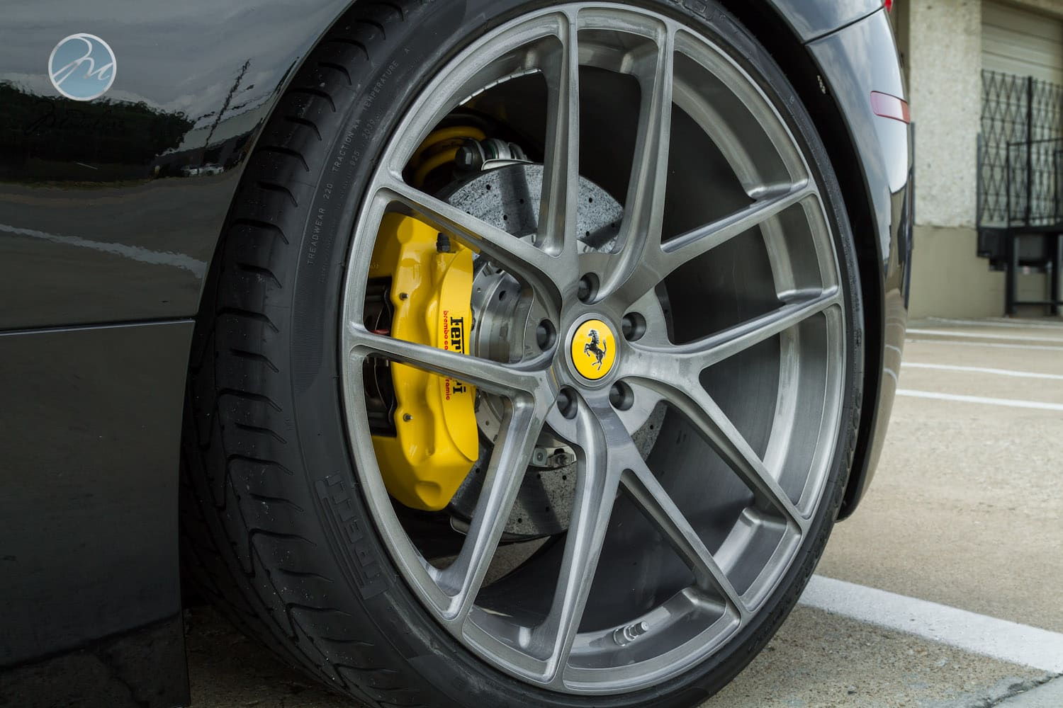 2014 Ferrari 458 Italia with 21x9 Modulare B18 Evo wheels
