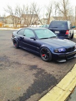 2006 BMW M3 with 18x9.5 Staggered TE37sl wheels