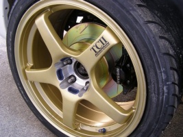 1997 Nissan S14 with 18x8.5 ADVAN TC-II wheels