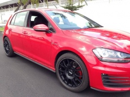 2015 Volkswagen Golf GTI with 18x8.5 BBS CH BLACK - REVISITED wheels