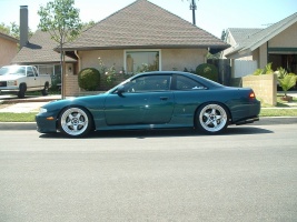 1996 Nissan S14 with 18x9 Work Wheels Meister S1C 3pc wheels
