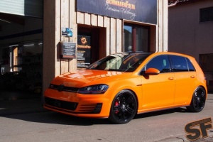 2015 Volkswagen Golf GTI with 19x8 VW TALLADEGAS REVISITED wheels