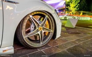 2015 Volkswagen Golf GTI with 20x8.5 OZ MITO ROSSO III wheels