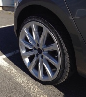 2015 Volkswagen Golf GTI with 19x8 AUDI A7 10 SPOKE wheels