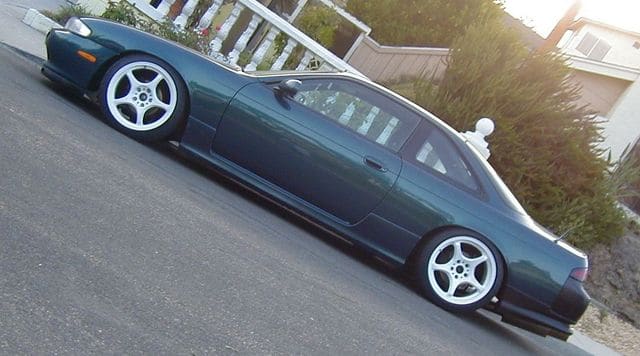 1995 Nissan S14 with 17x9 5Zigen FN01RC wheels