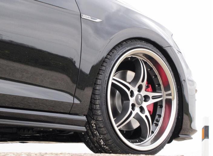 2015 Volkswagen Golf GTI with 20x8.5 PRO ELEGANTE NERO wheels