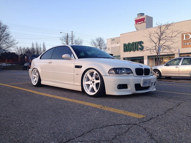 2006 BMW M3 with 19x8.5 Work wheels