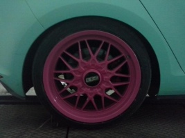 2015 Volkswagen Golf GTI with 18x8 BBS RG2 wheels