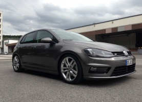 2015 Volkswagen Golf GTI with 18x7.5 VW DURBAN wheels