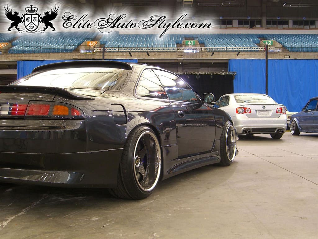 1997 Nissan S14 with 18x10.5 SSR KOENIG wheels