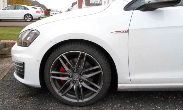 2015 Volkswagen Golf GTI with 18x8 MSW 24 wheels