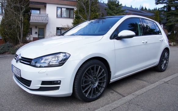 2015 Volkswagen Golf GTI with 19x8.5 OZ SUPERTURISMO LM wheels