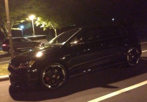 2015 Volkswagen Golf GTI with 19x7.5 VW GLENDALE wheels