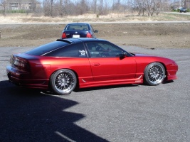 1989 Nissan S13 with 18x9 Work Wheels Seeker CX wheels