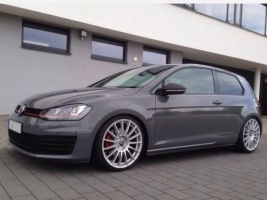 2015 Volkswagen Golf GTI with 19x8.5 OZ SUPERTURISMO LM wheels