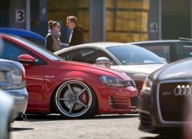 2015 Volkswagen Golf GTI with 19x8.5 OZ CRONO III wheels