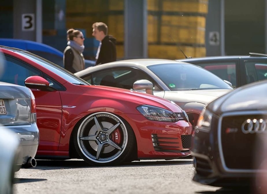 2015 Volkswagen Golf GTI with 19x8.5 OZ CRONO III wheels