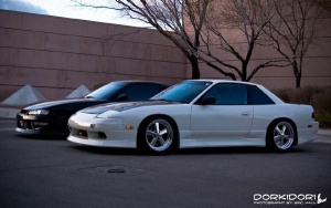 1993 Nissan S13 with 17x9 Hot Wheels Sixty-Eight wheels