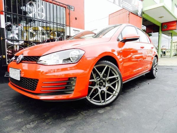 2015 Volkswagen Golf GTI with 20x8.5 RUFF R351 wheels
