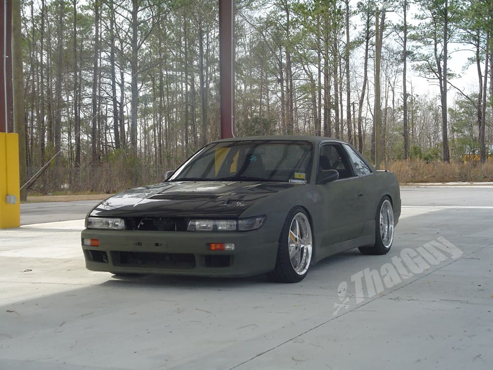 1993 Nissan S13 with 18x9 Work Wheels Equip wheels